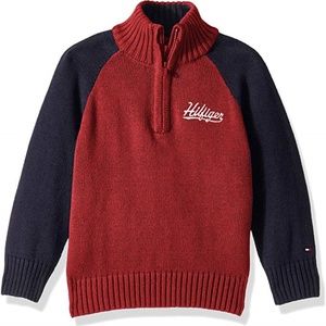 Tommy Hilfiger Big Boys' Long Sleeve Half Zip Pull